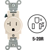 R56-T5020-0TS Leviton Commercial Grade Tamper Resistant Single Outlet