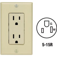 C25-05675-00I Leviton Decora Duplex Outlet With Wall Plate