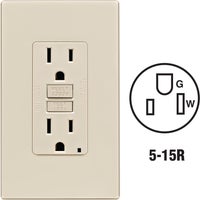 C36-GFNT1-0PT Leviton SmartLockPro Self-Test GFCI Outlet With Screwless Wall Plate