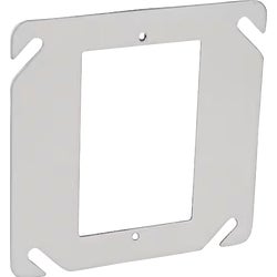 Item 501646, Square 1-gang device ring. Used with 4-inch square boxes.