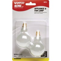 S2741 Satco Candelabra A15 Incandescent Ceiling Fan Light Bulb
