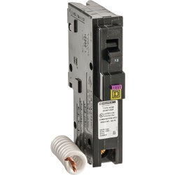 Item 501833, Square D Homeline combination arc fault and ground fault circuit breaker.