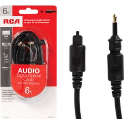 Item 502059, Audio digital optical cable with 2 mini adapters.