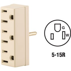 Item 502245, Plug-in, 3-prong grounding, multi-outlet tap.