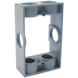 Item 502383, Single gang outdoor electrical box extension adapter.