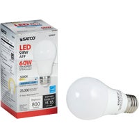 S29839 Satco A19 Medium Dimmable LED Light Bulb
