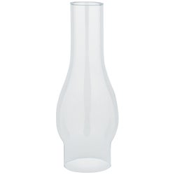 Item 502782, Clear glass top opening replacement lamp chimney. Easy to install. 2 In.