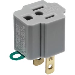 Item 504010, Converts outlet for 2-prong plugs to outlet for 3-prong grounding plugs.