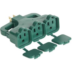 Item 505448, 3-outlet, 3-conductor outlets with rain tight safety covers. 15A/125V.