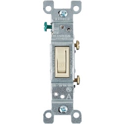 Item 505587, Quiet single pole switch ideal for controlling one fixture from a single 