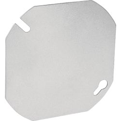 Item 507909, Octagon flat blank cover is used to close off a 4 In.