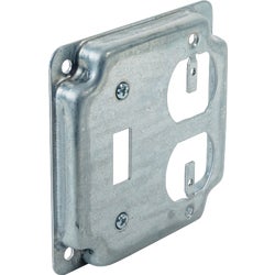 Item 508070, Square industrial surface cover. Used to close a 4 in.