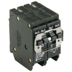 Item 508942, BQ quadplex circuit breaker for use in load centers with notched bus bars.
