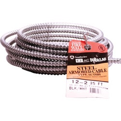 Item 509000, AC-90 steel armored cable is black striped color-coded.