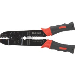 Item 509833, Crimping and stripping tool allows for easy installation of 75 ohm plugs 