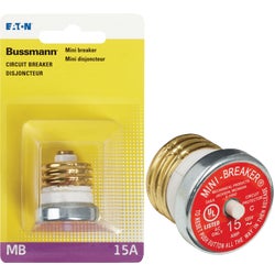 Item 510211, Edison base plug fuse circuit breaker for permanent fuse replacement.