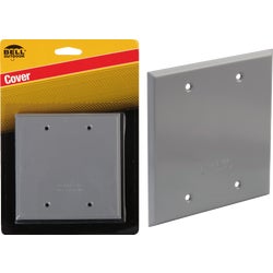 Item 510335, 2-gang blank cover, vertical or horizontal mounting.