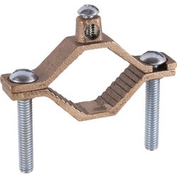 Item 510389, Set screw type serrated clamp that swings apart for easy installation.