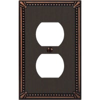 74DDB Amerelle Imperial Bead Cast Metal Outlet Wall Plate