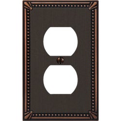Item 511761, Imperial bead duplex outlet wall plate.
