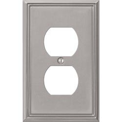 Item 511878, Metro Line duplex outlet wall plate.