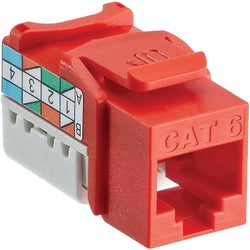 Item 512427, QuickPort multi-use 8-position, 8-conductor CAT 6 jack.