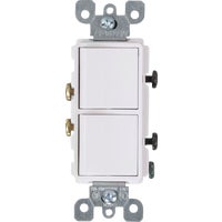 R62-5634-WS Leviton Single Pole Duplex Switch