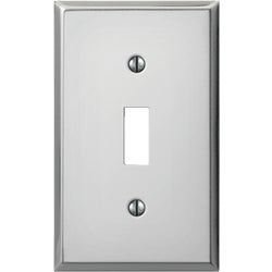 Item 513202, Stamped steel toggle switch wall plate.