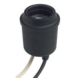 Item 513885, Keyless pigtail lamp socket. Features (2) 6-inch AWG No.