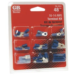 Item 513974, 14 to 16 AWG (American Wire Gauge), 48-piece terminal assortment kit.