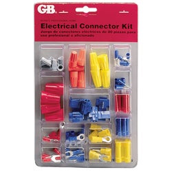 Item 514278, Unique 80-piece assortment of wire connecting and terminating products, 