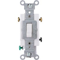 S08-CS320-2WS Leviton Commercial Grade Grounded Quiet Switch