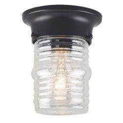 Item 516996, Outdoor porch light with clear glass.
