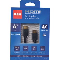 Item 517104, The Digital Plus HDMI cable transfers uncompressed high definition video 