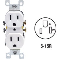 212-05320-WCP Leviton Shallow Grounded Duplex Outlet