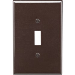 Item 518565, Smooth plastic, oversized toggle switch wall plate.
