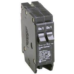 Item 518773, BD duplex circuit breaker for use in load centers with notched bus bars.