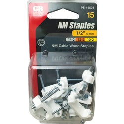 Item 519692, Plastic insulated staples used to attach NM, UF, and other type NM cable up