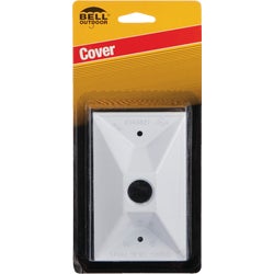 Item 520993, Rectangular cluster cover for use with lampholders, 1 outlet.