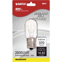 S3917 Satco T8 Intermediate Base Incandescent Appliance Light Bulb