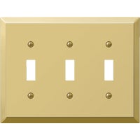 163TTTBR Amerelle Stamped Steel Switch Wall Plate