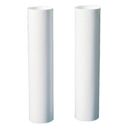 Item 523053, (2) 4-inch long white plastic candle lamp socket covers.