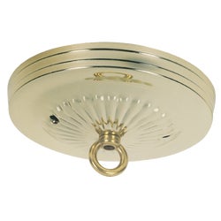 Item 523259, Lighting fixture canopy with 7/16-inch hole.