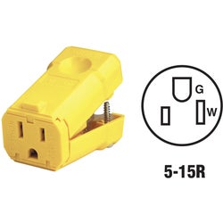 Item 523810, Python industrial grade, grounding connector with 1-piece hinge 