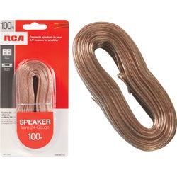 Item 524383, This 100 foot 24-gauge speaker wire is designed for smaller speakers that 