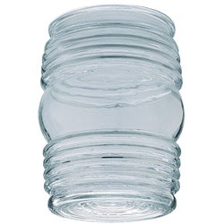 Item 525499, Jelly jar clear glass replacement shade.