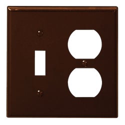 Item 525765, Smooth plastic, standard size, combination wall plate.