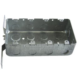 Item 525782, Durable drawn steel construction electrical wall box.