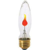 S3760 Satco 3W Medium CA9 Incandescent Flicker Flame Light Bulb