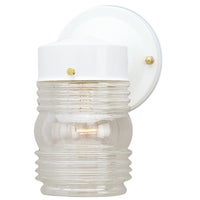 IOL20WH Home Impressions Incandescent Jelly Jar Outdoor Wall Light Fixture